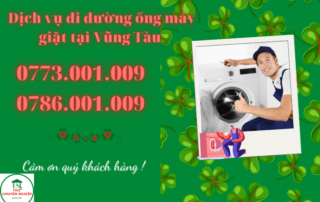 Dịch vụ đi đường ống máy giặt tại Vũng Tàu 0786.001.009