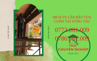 DỊCH VỤ LẮP ĐẶT CỬA CUỐN TẠI VŨNG TÀU 0786.001.009