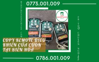 COPY REMOTE ĐIỀU KHIỂN CỬA CUỐN TẠI BIÊN HOÀ 0786 001 009