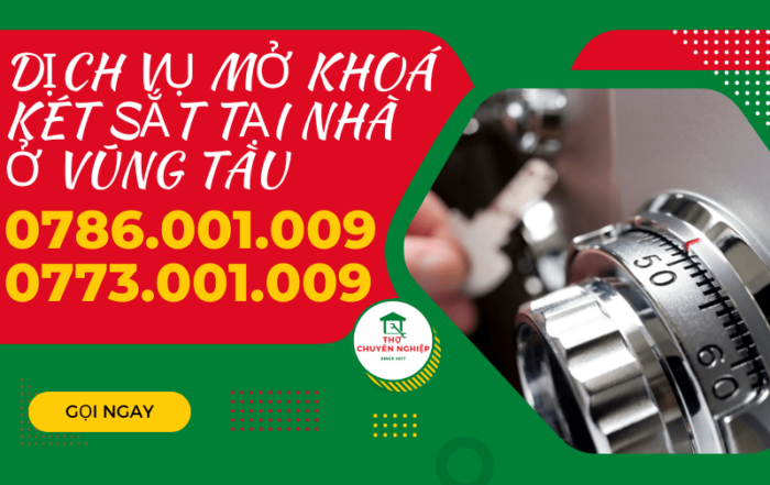 Tin Tức 5 DỊCH VỤ MỞ KHOÁ KÉT SẮT TẠI NHÀ Ở VŨNG TÀU 0786 001 009
