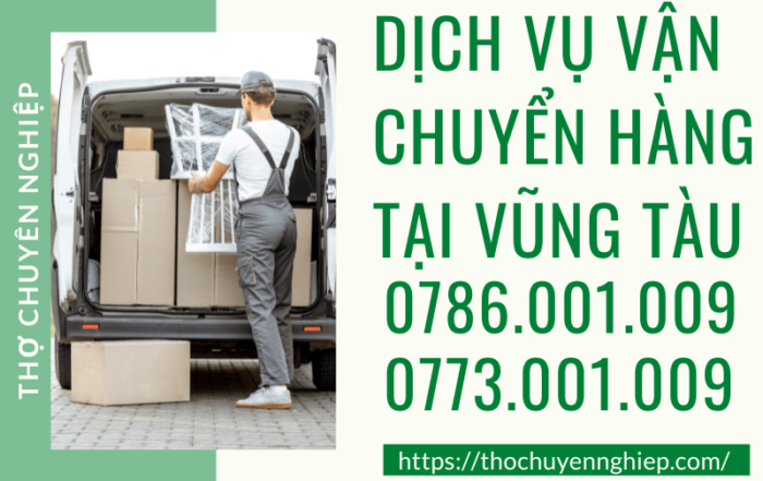 DỊCH VỤ VẬN CHUYỂN HÀNG TẠI VŨNG TÀU 0786 001 009