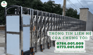 Lắp đặt cổng xếp tự động Uy tín - Giá rẻ tại Biên Hòa 0773 001 009