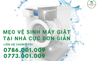 MẸO VỆ SINH MÁY GIẶT TẠI NHÀ CỰC ĐƠN GIẢN 0773001009